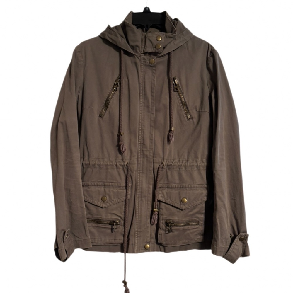 Kenna-T Military Utility Jacket with hood XS – Green, Multi-Pocket